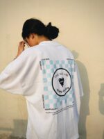 Square Love Graphic Drop Shoulder T Shirt Women - Image 2