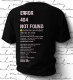 404 error not found drop shoulder t shirt Men - Image 2